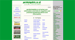 Desktop Screenshot of gardeningdata.co.uk