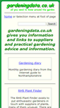 Mobile Screenshot of gardeningdata.co.uk