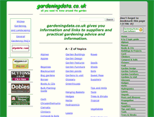 Tablet Screenshot of gardeningdata.co.uk